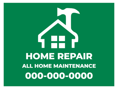 Custom Outdoor Yard Signs Multiple Sizes Home Repair
