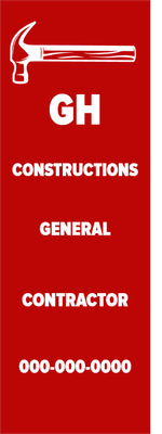 Custom Outdoor Yard Signs Multiple Sizes General Contractor