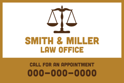 Custom Outdoor Yard Signs Multiple Sizes Law Office
