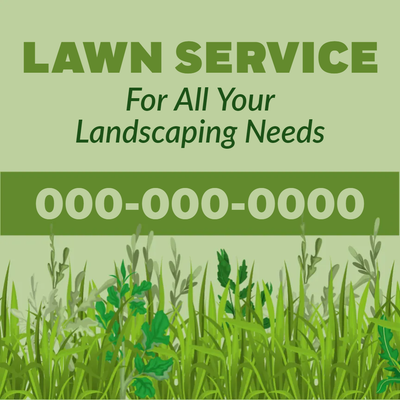 Custom Outdoor Yard Signs Multiple Sizes Lawn Service