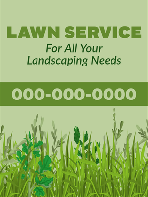 Custom Outdoor Yard Signs Multiple Sizes Lawn Service
