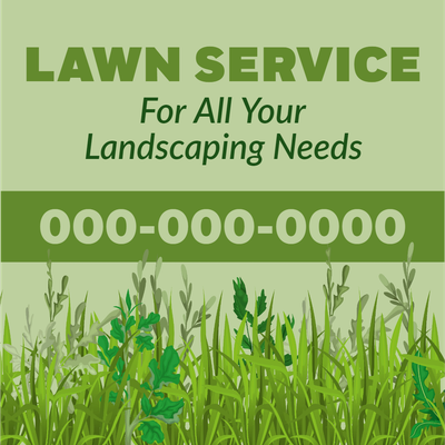 Custom Outdoor Yard Signs Multiple Sizes Lawn Service