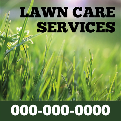 Custom Outdoor Yard Signs Multiple Sizes Lawn Care Service