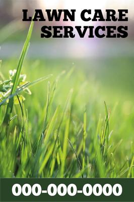 Custom Outdoor Yard Signs Multiple Sizes Lawn Care Service