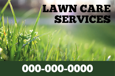 Custom Outdoor Yard Signs Multiple Sizes Lawn Care Service