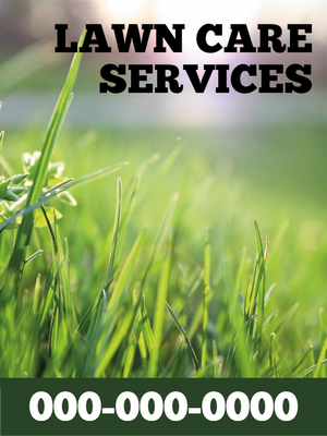 Custom Outdoor Yard Signs Multiple Sizes Lawn Care Service