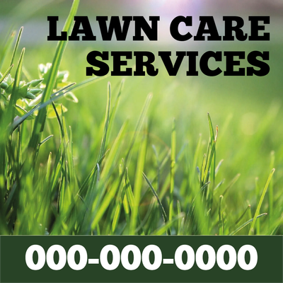 Custom Outdoor Yard Signs Multiple Sizes Lawn Care Service