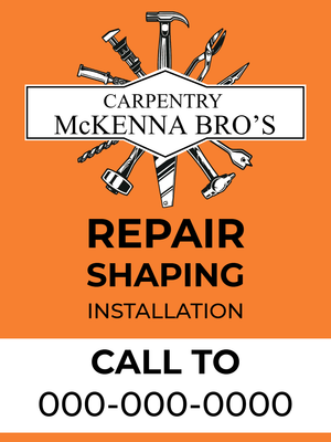 Custom Outdoor Yard Signs Multiple Sizes Carpentry Services