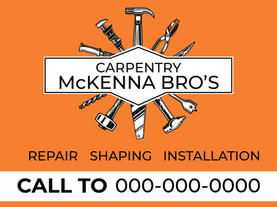 Custom Outdoor Yard Signs Multiple Sizes Carpentry Services