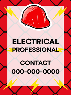 Custom Outdoor Yard Signs Multiple Sizes Electrical Professional
