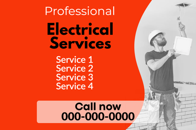 Custom Outdoor Yard Signs Multiple Sizes Professional Electrical Services
