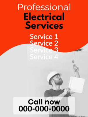 Custom Outdoor Yard Signs Multiple Sizes Professional Electrical Services