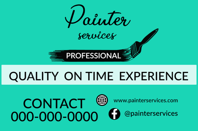 Custom Outdoor Yard Signs Multiple Sizes Painter Services