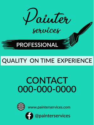 Custom Outdoor Yard Signs Multiple Sizes Painter Services