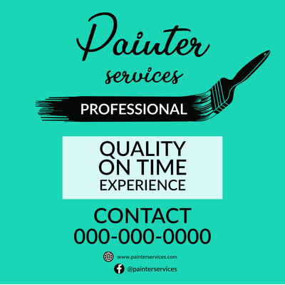 Custom Outdoor Yard Signs Multiple Sizes Painter Services