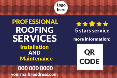 Custom Outdoor Yard Signs Multiple Sizes Roofing Maintenance
