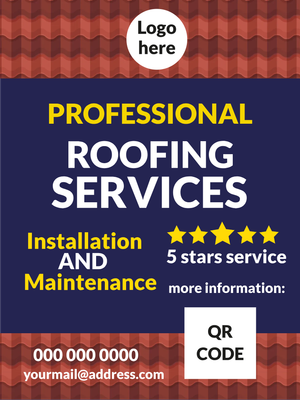 Custom Outdoor Yard Signs Multiple Sizes Roofing Maintenance