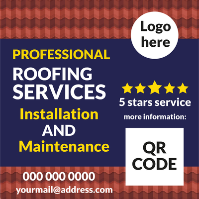 Custom Outdoor Yard Signs Multiple Sizes Roofing Maintenance