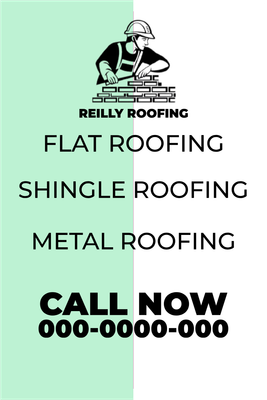 Custom Outdoor Yard Signs Multiple Sizes Flat Roofing