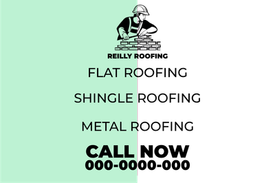 Custom Outdoor Yard Signs Multiple Sizes Flat Roofing