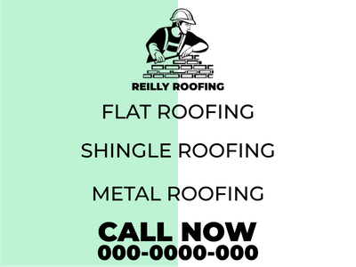 Custom Outdoor Yard Signs Multiple Sizes Flat Roofing
