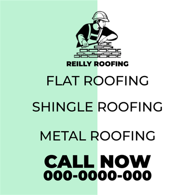 Custom Outdoor Yard Signs Multiple Sizes Flat Roofing