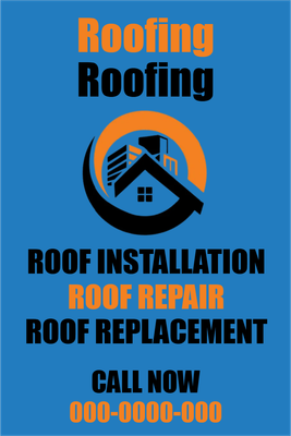Custom Outdoor Yard Signs Multiple Sizes Roof Replacement