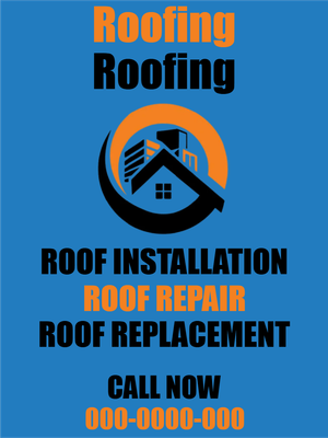 Custom Outdoor Yard Signs Multiple Sizes Roof Replacement