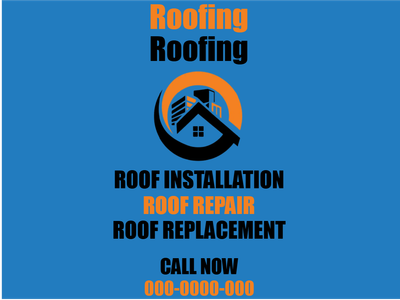 Custom Outdoor Yard Signs Multiple Sizes Roof Replacement
