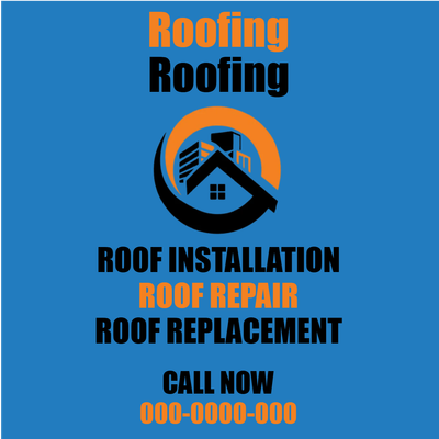 Custom Outdoor Yard Signs Multiple Sizes Roof Replacement