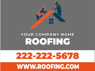 Custom Outdoor Yard Signs Multiple Sizes Roofing