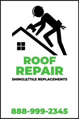 Custom Outdoor Yard Signs Multiple Sizes Roof Repair