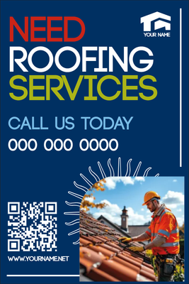 Custom Outdoor Yard Signs Multiple Sizes Roofing Services