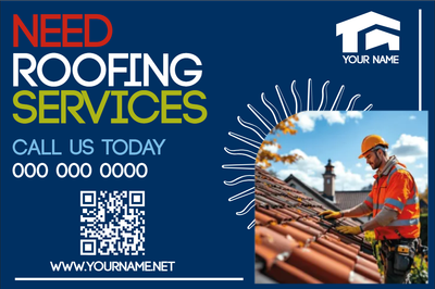 Custom Outdoor Yard Signs Multiple Sizes Roofing Services