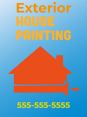 Custom Outdoor Yard Signs Multiple Sizes Exterior Painting