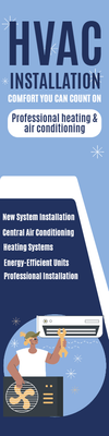 Custom Outdoor Yard Signs Multiple Sizes HVAC Installation