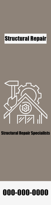 Custom Outdoor Yard Signs Multiple Sizes Structural Repair