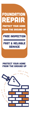 Custom Outdoor Yard Signs Multiple Sizes Foundation Repair