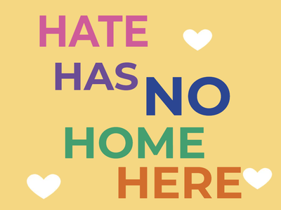 Custom Outdoor Yard Signs Multiple Sizes Hate Has No Home Here