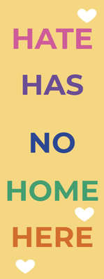 Custom Outdoor Yard Signs Multiple Sizes Hate Has No Home Here