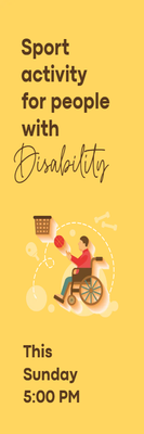 Custom Outdoor Yard Signs Multiple Sizes People with Disability