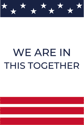 Custom Outdoor Yard Signs Multiple Sizes We Are In This Together