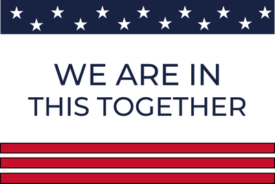 Custom Outdoor Yard Signs Multiple Sizes We Are In This Together