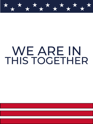 Custom Outdoor Yard Signs Multiple Sizes We Are In This Together