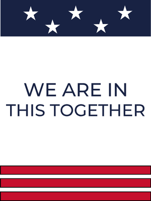 Custom Outdoor Yard Signs Multiple Sizes We Are In This Together