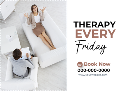 Custom Outdoor Yard Signs Multiple Sizes Therapy Every Friday