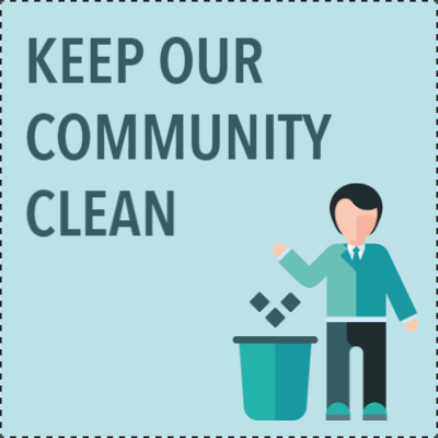 Custom Outdoor Yard Signs Multiple Sizes Keep Community Clean