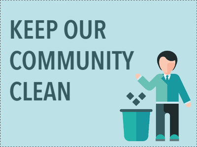 Custom Outdoor Yard Signs Multiple Sizes Keep Community Clean