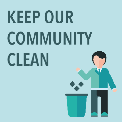 Custom Outdoor Yard Signs Multiple Sizes Keep Community Clean