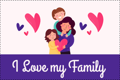 Custom Outdoor Yard Signs Multiple Sizes I Love My Family